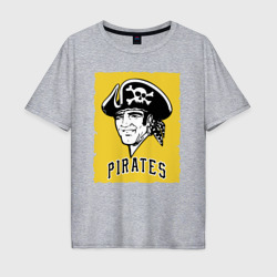 Мужская футболка хлопок Oversize Pittsburgh Pirates baseball