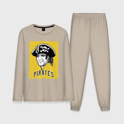 Мужская пижама с лонгсливом хлопок Pittsburgh Pirates baseball