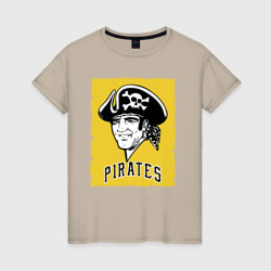 Женская футболка хлопок Pittsburgh Pirates baseball