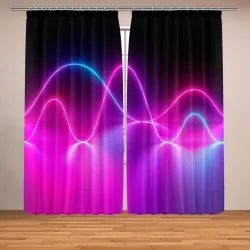 Фотошторы Лучи Света Pink theme