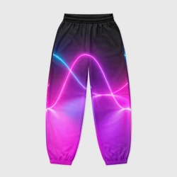Женские джоггеры оверсайз 3D Лучи Света Pink theme