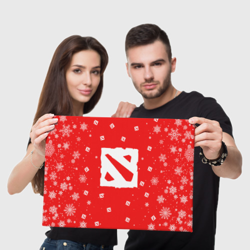 Холст прямоугольный Новогодний Дота 2 новый год Dota, цвет 3D печать - фото 5