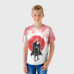 Детская футболка 3D Сайтама красный дым One Punch-Man - фото 2