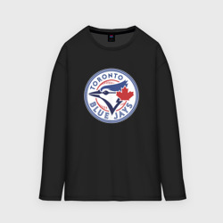 Женский лонгслив oversize хлопок Toronto Blue Jays