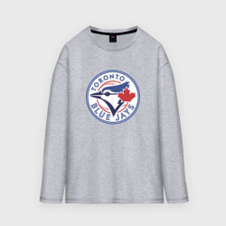 Женский лонгслив oversize хлопок Toronto Blue Jays