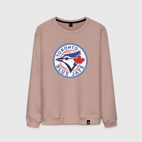 Мужской свитшот хлопок Toronto Blue Jays, цвет пыльно-розовый