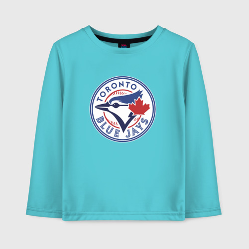 Детский лонгслив хлопок Toronto Blue Jays, цвет бирюзовый