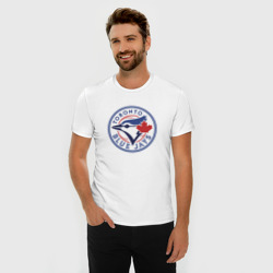 Мужская футболка хлопок Slim Toronto Blue Jays - фото 2
