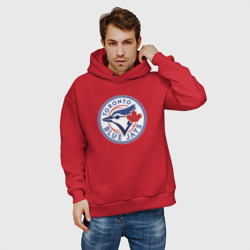 Мужское худи Oversize хлопок Toronto Blue Jays - фото 2