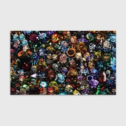 Бумага для упаковки 3D Dota 2: цветные персонажи