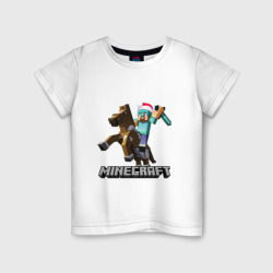 Minecraft новый год 2022 Майнкрафт – Детская футболка хлопок с принтом купить со скидкой в -20%