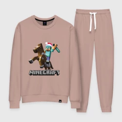 Женский костюм хлопок Minecraft новый год - Стив на коне