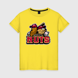 Женская футболка хлопок Modesto Nuts - baseball team