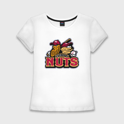 Женская футболка хлопок Slim Modesto Nuts - baseball team