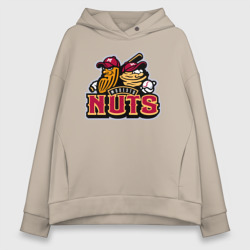 Женское худи Oversize хлопок Modesto Nuts - baseball team