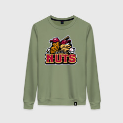 Женский свитшот хлопок Modesto Nuts - baseball team