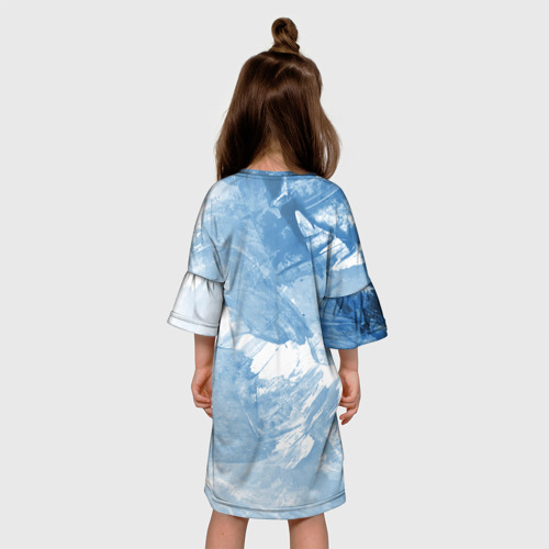 Детское платье 3D с принтом Конфетки!, вид сзади #2