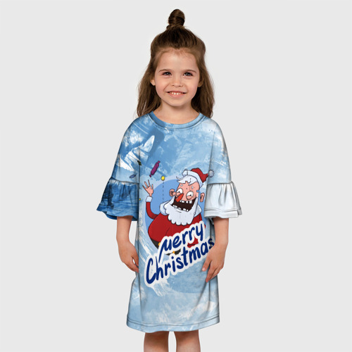 Детское платье 3D с принтом Конфетки!, вид сбоку #3