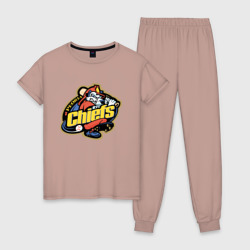 Женская пижама хлопок Peoria chiefs - baseball team