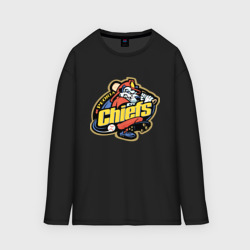 Женский лонгслив oversize хлопок Peoria chiefs - baseball team