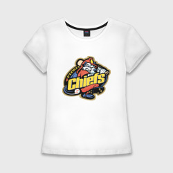 Женская футболка хлопок Slim Peoria chiefs - baseball team