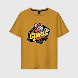 Женская футболка хлопок Oversize Peoria chiefs - baseball team