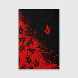 Обложка для паспорта матовая кожа Death Stranding Отпечаток рук паттерн