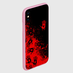 Чехол для iPhone XS Max матовый Death Stranding Отпечаток рук паттерн - фото 2
