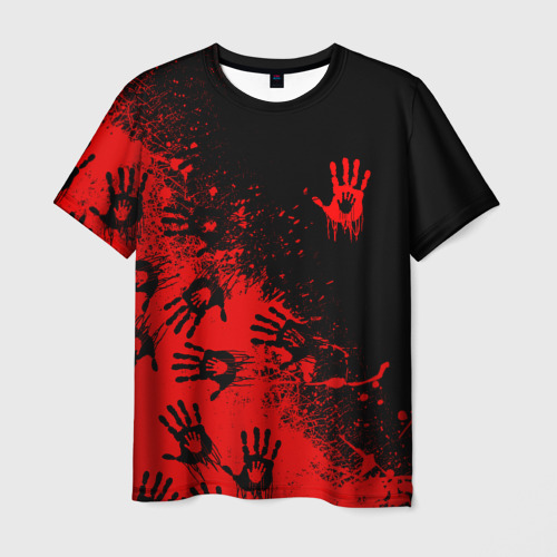 Мужская футболка 3D Death Stranding Отпечаток рук паттерн, цвет 3D печать