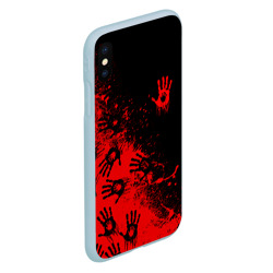 Чехол для iPhone XS Max матовый Death Stranding Отпечаток рук паттерн - фото 2