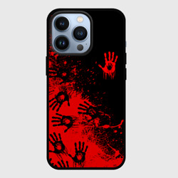 Чехол для iPhone 13 Pro Death Stranding Отпечаток рук паттерн