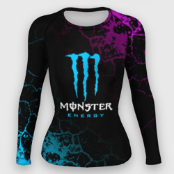 Женский рашгард 3D Monster Energy Трещины