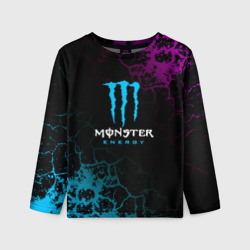 Детский лонгслив 3D Monster Energy Трещины