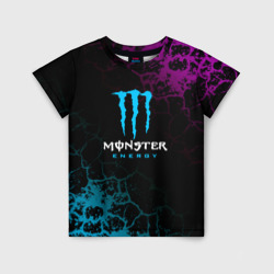 Детская футболка 3D Monster Energy Трещины