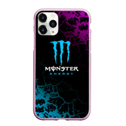 Чехол для iPhone 11 Pro Max матовый Monster Energy Трещины