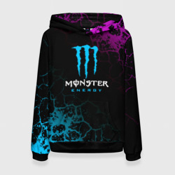 Женская толстовка 3D Monster Energy Трещины