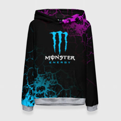 Женская толстовка 3D Monster Energy Трещины