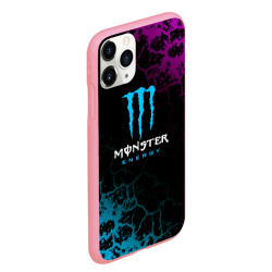 Чехол для iPhone 11 Pro Max матовый Monster Energy Трещины - фото 2