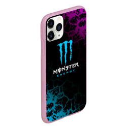 Чехол для iPhone 11 Pro Max матовый Monster Energy Трещины - фото 2