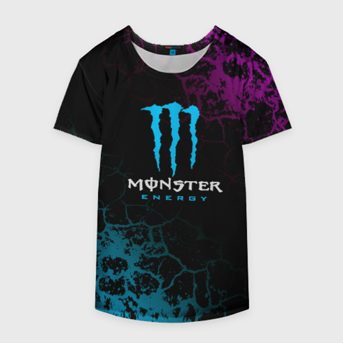 Накидка на куртку 3D Monster Energy Трещины, цвет 3D печать - фото 4