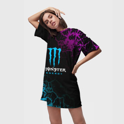 Платье-футболка 3D Monster Energy Трещины - фото 2