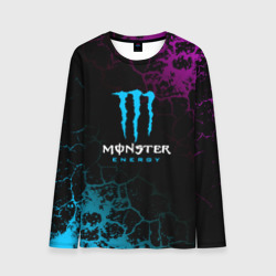 Мужской лонгслив 3D Monster Energy Трещины