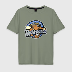 Мужская футболка хлопок Oversize Midland rockhounds - baseball team