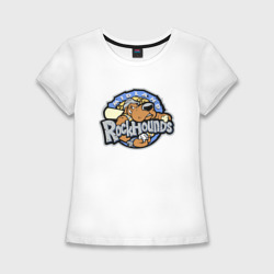 Женская футболка хлопок Slim Midland rockhounds - baseball team
