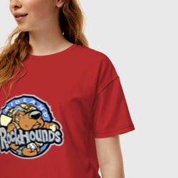 Женская футболка хлопок Oversize Midland rockhounds - baseball team - фото 2