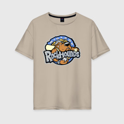 Женская футболка хлопок Oversize Midland rockhounds - baseball team