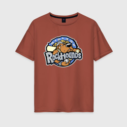 Женская футболка хлопок Oversize Midland rockhounds - baseball team