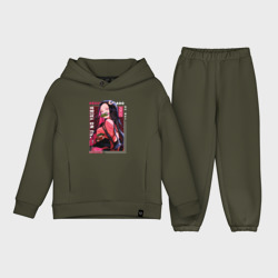 Детский костюм хлопок Oversize Незуко Камадо Nezuko Kamado, Клинок, рассекающий демонов
