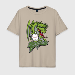 Мужская футболка хлопок Oversize Shreveport swamp dragons - baseball team