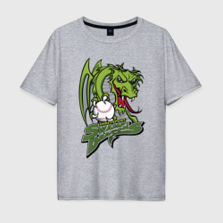 Мужская футболка хлопок Oversize Shreveport swamp dragons - baseball team